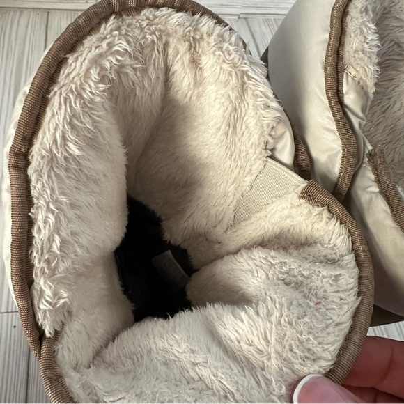 The North Face Thermoball Roll Down Pull On Winter Boots Leather Womens - Picture 7 of 11